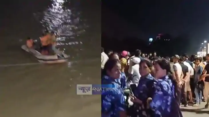 गंगा गंदी में युवक ने लगाई छलांग 