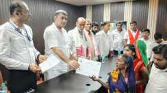 Mission Basera Bihar Basgit Parcha Distribution by Mla