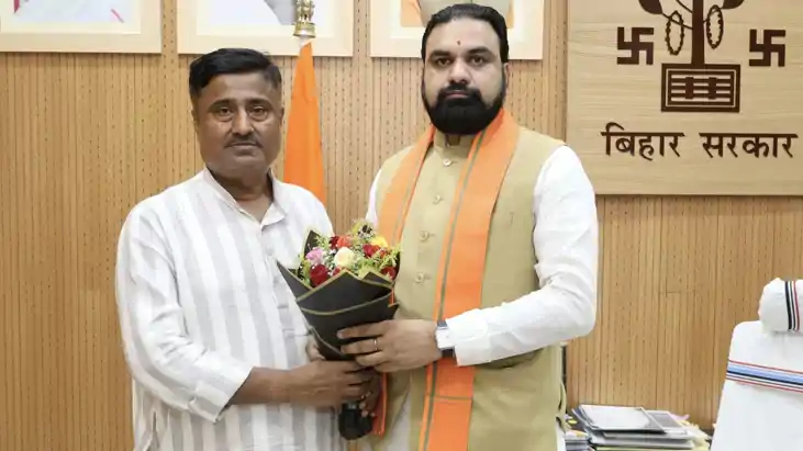 MLA Ajit Kumar met CM Samrat Choudhary