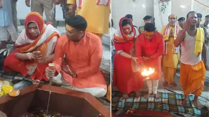 तीसरी सोमवारी पर तिल्हेश्वर महादेव मंदिर पहुंचे सहरसा डीआईजी