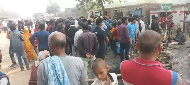  हादसे में घायल अर्जुन ने तोड़ा दम, मुआवजे के लिए सुपौल में 