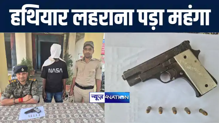 औरंगाबाद में मोहर्रम जुलूस में हथियार लहराना युवक को पड़ा महं