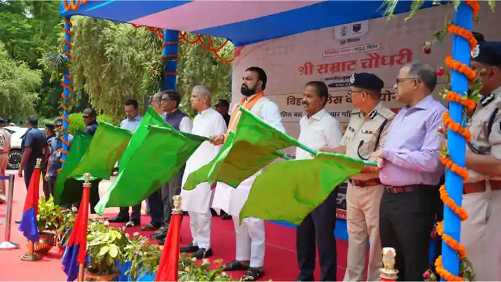 बिहार पुलिस बेड़े में शामिल हुए 84 नए वाहन: सीएम सम्राट चौधर