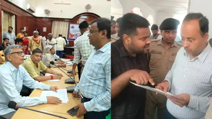 डीएम के जनता दरबार में उमड़ी फरियादियों की भीड़, 200 से अधिक