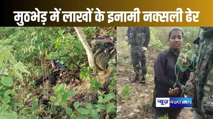 झारखंड में सुरक्षा बलों ने महिला सहित चार नक्सलियों को मार ग