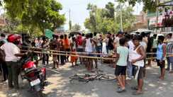 Schoolgirl Killed by Hyva Truck NH 333 Blocked