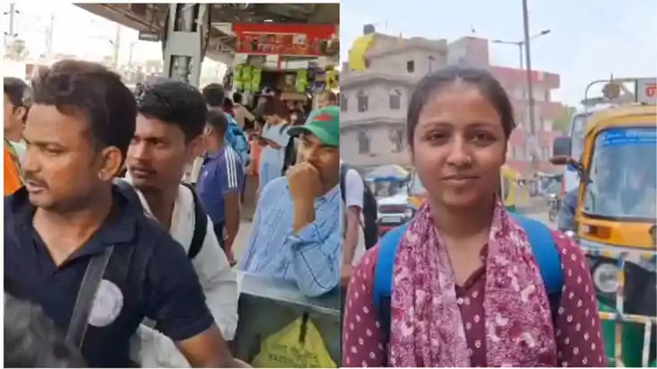 सासाराम में सिपाही भर्ती परीक्षा: रेलवे स्टेशन पर उमड़ी परीक