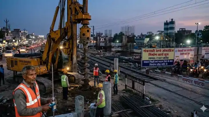 गोबरसही में जाम के दिन लदे: 167 करोड़ का आरओबी निर्माण शुरू,