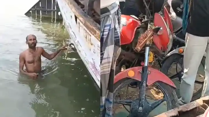 Bihar News : बीच गंगा में जवाब दे गया नाव का इंजन, मची चीख-प