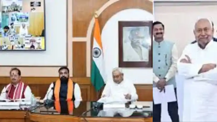 Nitish cabinet meets as NDA oath set PM Modi