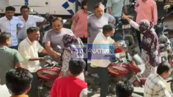 मनचले को बीच सड़क पर पड़े थप्पड़! छेड़छाड़ से तंग युवती ने ब