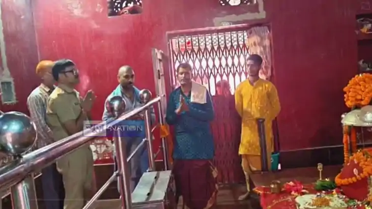 नवरात्रि पर मां चामुंडा के दरबार में पहुंचे मुजफ्फरपुर SSP, 