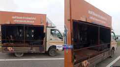 BJPs chalo jite hain chariot vandalized 