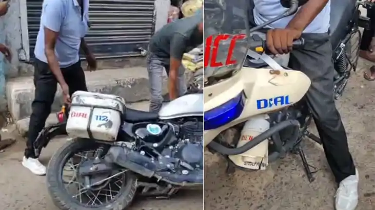 शराब के नशे में धुत मिले डायल-112 के दो पुलिसकर्मी, एसपी ने 
