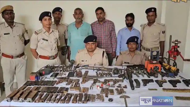 Bihar Crime - मुर्गी फार्म में चल रही थी गन फैक्ट्री, छापेमा