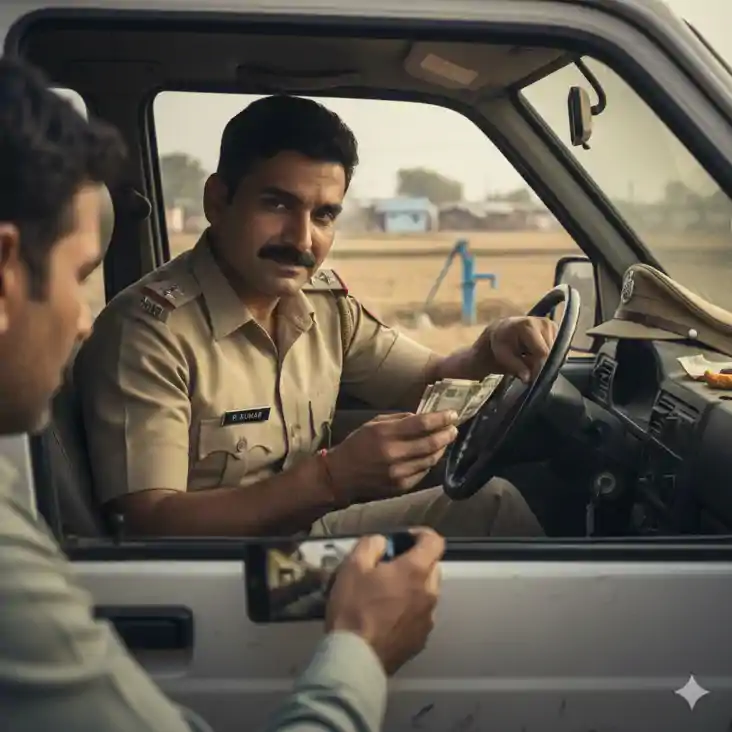 वर्दी वाला 'वसूली भाई'! न्याय बेचने निकला था दारोगा, पीड़ित 