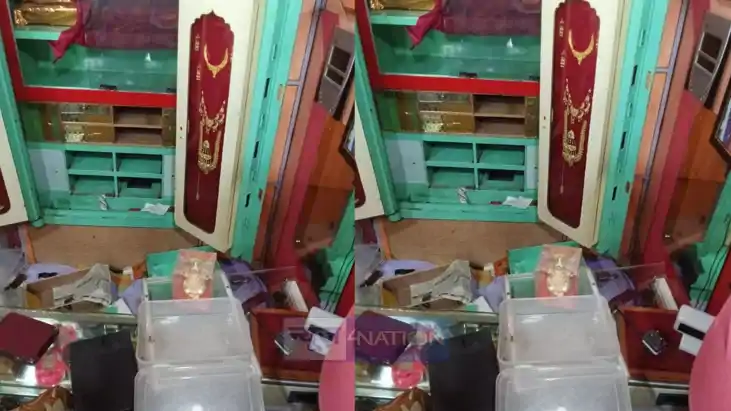 massive theft in a jewellery shop massive theft in a jewellery shop