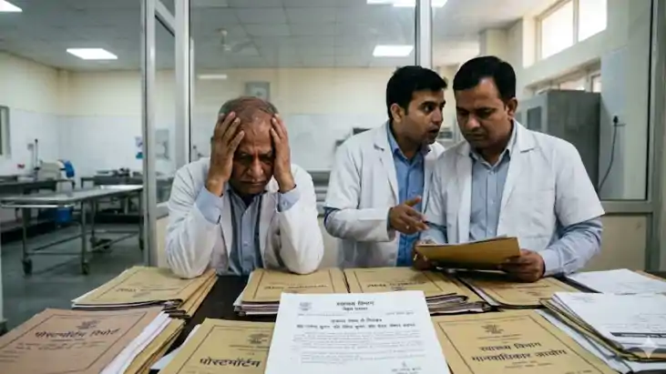 पोस्टमॉर्टम में 'झूठ' बोलना पड़ा भारी! 3 डॉक्टरों पर गिरी गा