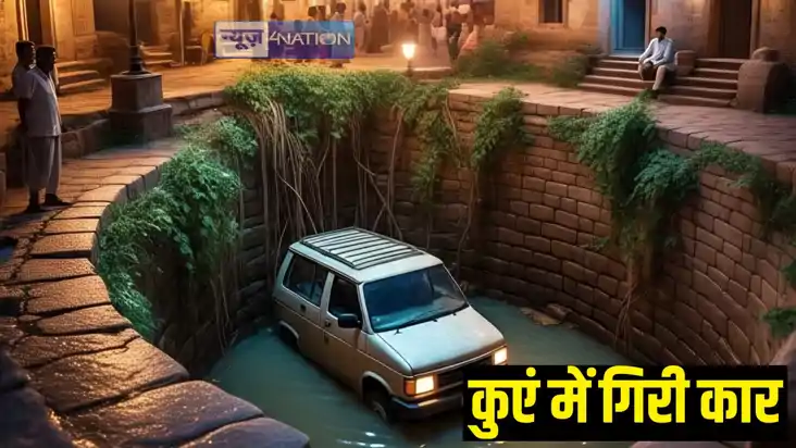 van fell into a well van fell into a well