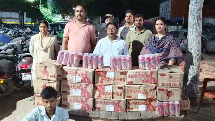 पटना में मद्यनिषेध विभाग की बड़ी कार्रवाई: मैकडॉवल गोलम्बर के