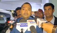 bihar news - पिता की जीत पर गदगद दिखे निशांत, शपथ ग्रहण समारोह में आनेवाले मेहमानों का किया स्वागत