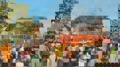 एनएच 27 पर पटुआ लदे ट्रक में आग लगने से मची अफरा तफरी, एक पक्षी के कारण हुआ हादसा, लाखों का नुकसान