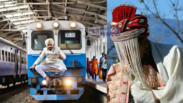 UP News: Groom jumps in front of train