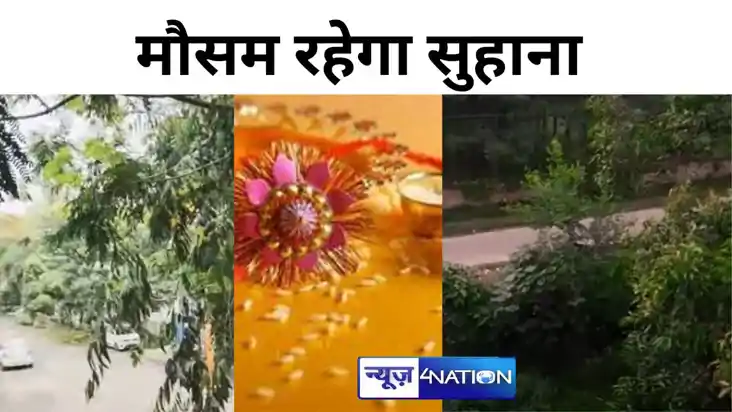 रक्षाबंधन के दिन बिहार के 11 जिलों में मौसम रहेगा सुहाना, हो