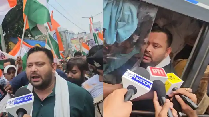 तेजस्वी यादव 'गिरफ्तार'