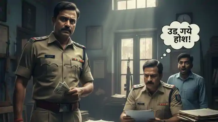 वर्दी दागदार पर सुशासन है मेहरबान! घूसखोर इंस्पेक्टर को एसपी