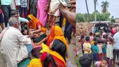 lightning strike father died son injured during paddy cultivation