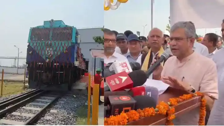 बिहार में बना 51वां रेल इंजन अफ्रीका के गिनी रवाना, रेल मंत्