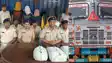 सिक्स लेन के नीचे पुलिस की बड़ी रेड: 16 चक्के के ट्रक से गांजा और शराब बरामद, ट्रक मालिक और बेटों समेत 5 गिरफ्तार