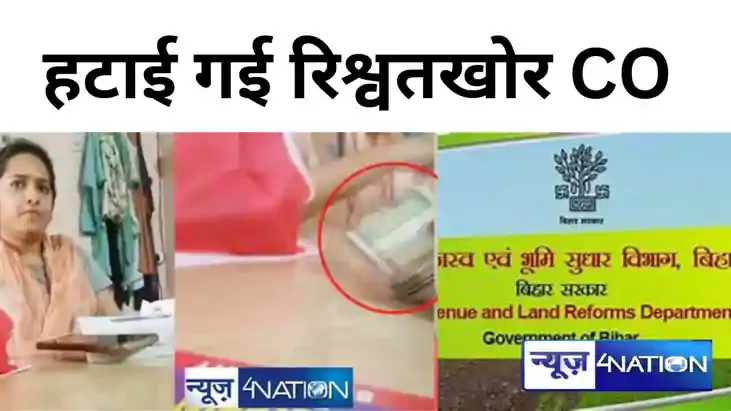 रिश्वतखोर CO को हटाया गया...500  के नोट का बंडल लेने पर बोली