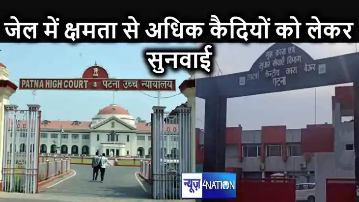 बिहार के जेलों में क्षमता से अधिक कैदियों के रखने और मिली रह