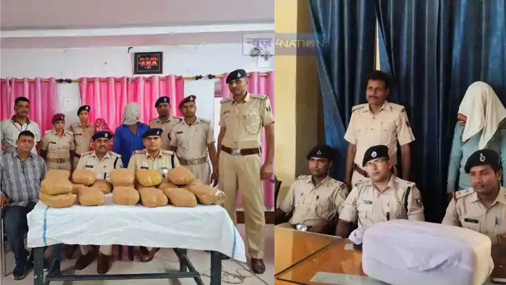 Bihar Crime News : बिहार में गांजा तस्करों पर पुलिस ने कसा श