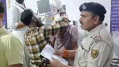 "Injured police officers in Jamui hospital after attack by villagers