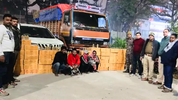 Bihar Crime : मुजफ्फरपुर में विदेशी शराब की बड़ी खेप उत्पाद व