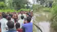 Fear of a crocodile in Bhapsa Nala it dragged