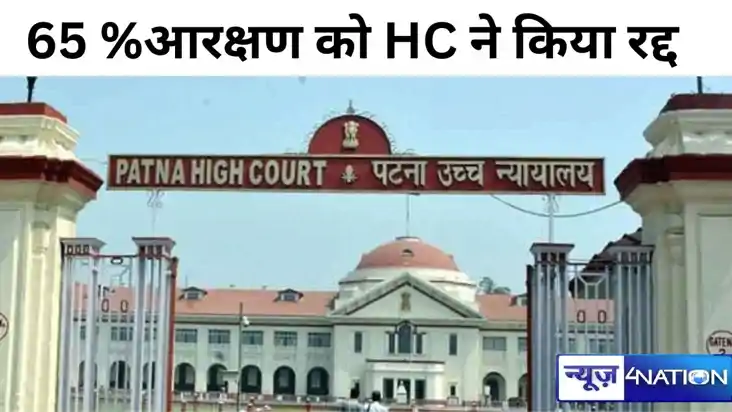 नीतीश सरकार को बड़ा झटका, बिहार में 65 फीसदी आरक्षण को पटना 