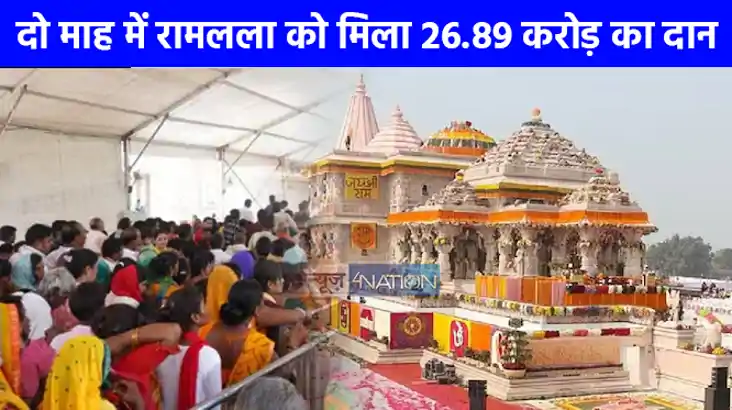 UP NEWS: महाकुंभ से लेकर अबतक दो माह में रामलला को मिला 26.8