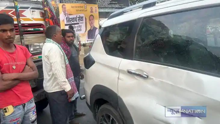 bihar crime - बिहार के पूर्व शिक्षा मंत्री की गाड़ी में तेज 