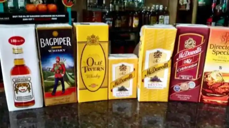 ban on sale of liquor in tetra packs and pouches 