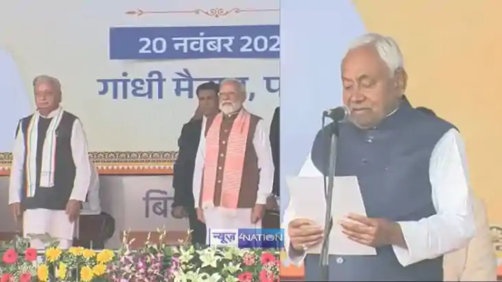 Nitish Kumar takes oath as Chief Minister 