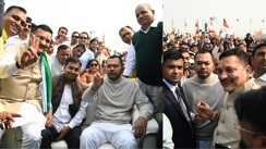 Bihar News : नीतीश कुमार के दसवीं बार मुख्यमंत्री बनने पर जश्न का माहौल, जदयू नेता छोटू सिंह ने सीएम के बेटे निशांत को मिठाई खिलाकर दी बधाई 