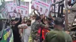 Tejashwi Yadav s Security Personnel Clash with AIMIM Workers