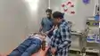 Security Guard Stitches Patient in OT