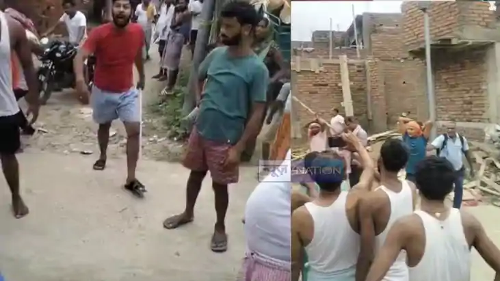Bihar Crime: नवनिर्मित मकान को लेकर खूनी संग्राम, जमकर चले ल Bihar Crime: नवनिर्मित मकान को लेकर खूनी संग्राम, जमकर चले ल