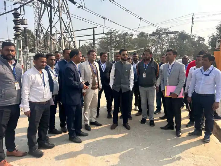 बिजली उपकेंद्रों के निरीक्षण पर पहुंचे MD राहुल कुमार, निर्ब