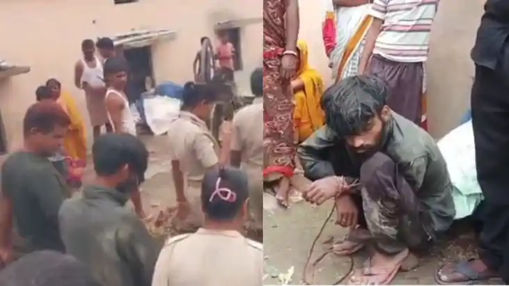 वैशाली में तालिबानी सजा: भैंस चोरी के शक में युवक को रस्सी स